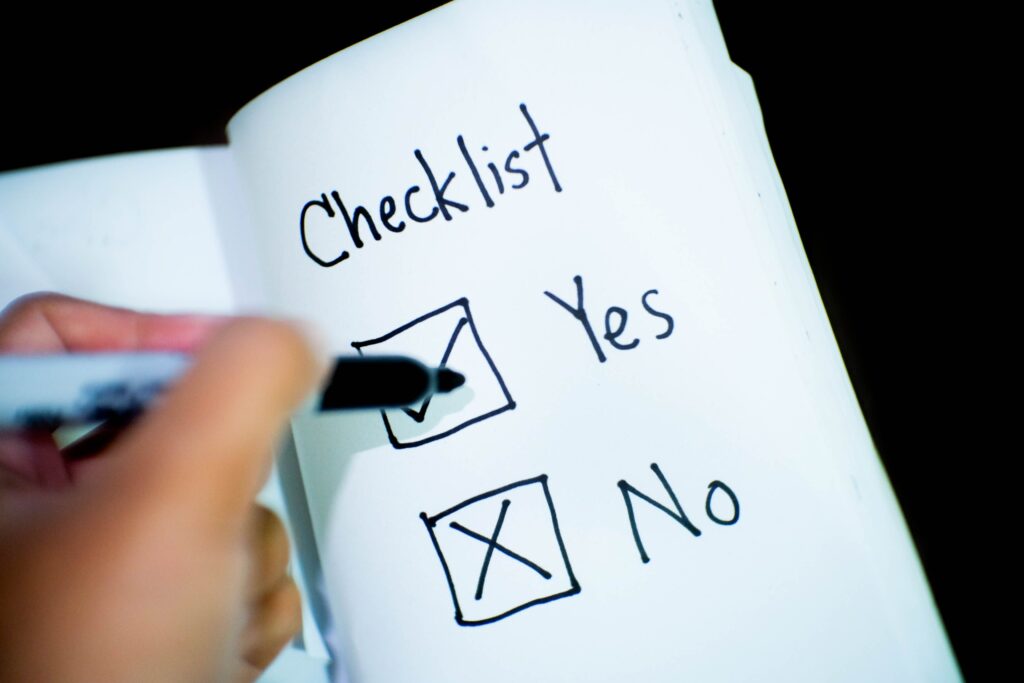 Tips from Juilliard: Check Your Checklist